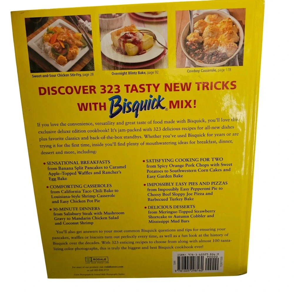 Betty Crocker Ultimate Bisquick Cookbook Exclusive Deluxe Hardcover 2009